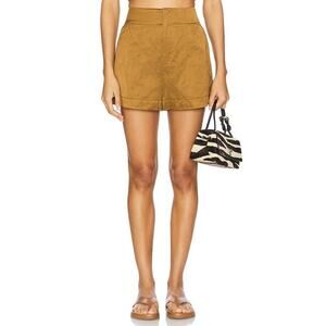 A.L.C. Benny Wide Leg Shorts in Aged Bronze 10